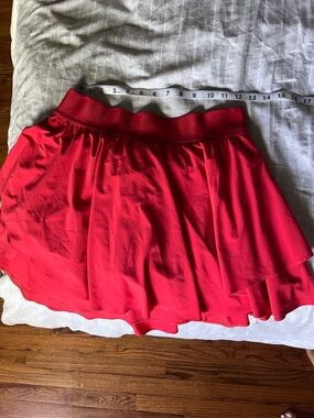 Cherry red Lululemon tennis skirt